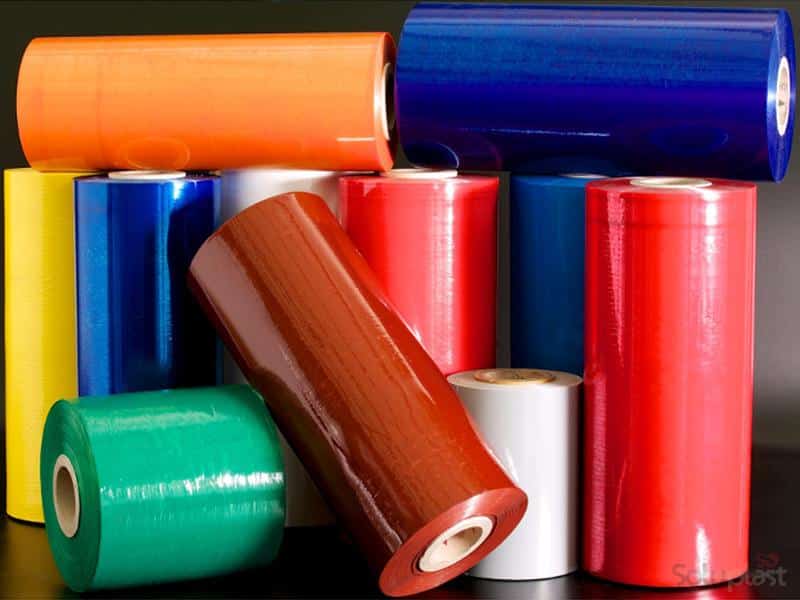 Les films étirables de couleur